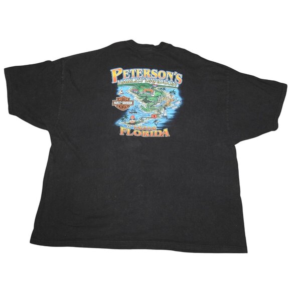 Vintage Harley-Davidson Motorcycles Miami Florida Pocket T-Shirt 5XL Made in USA - Picture 1 of 6